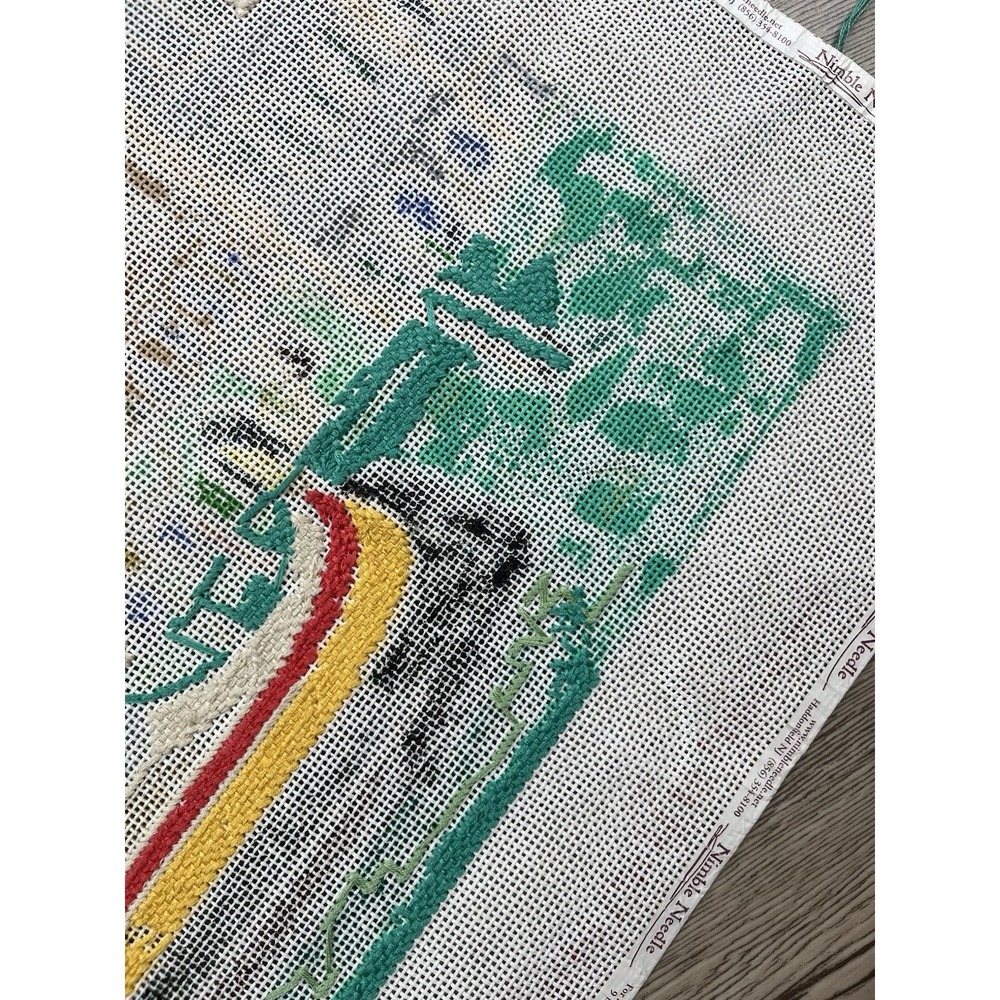 The Point Of It All Handpainted Needlepoint Canvas Canals Gondolas Venice Italy - Picture 12 of 13